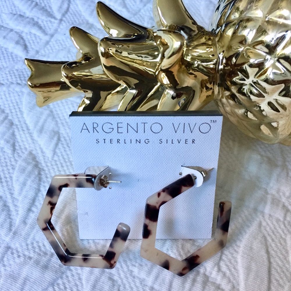 NWT Argentina Vivo Sterling Silver Hoop Earrings